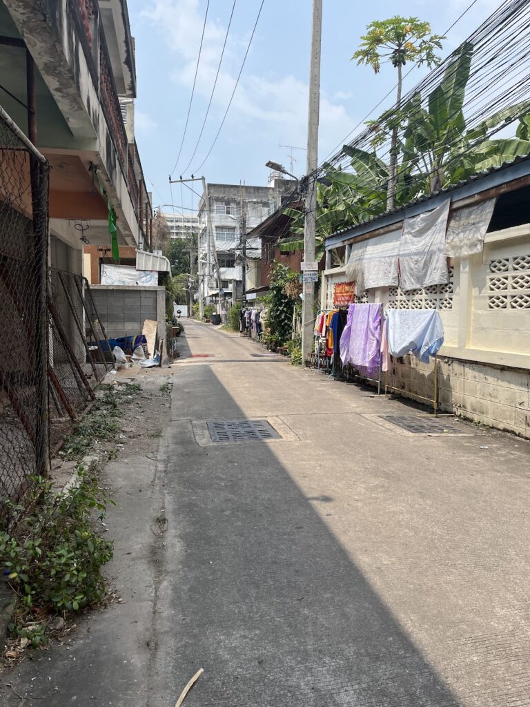 Area outside the April Suites Hotel in Pattaya Thailand