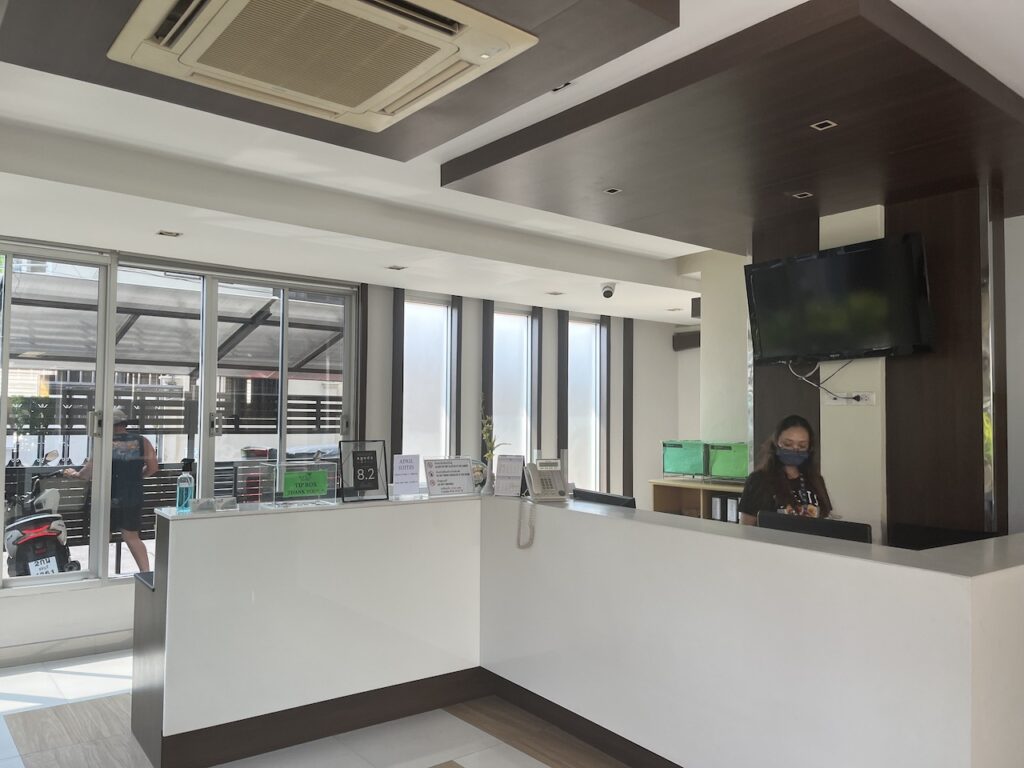 April Suites front desk
