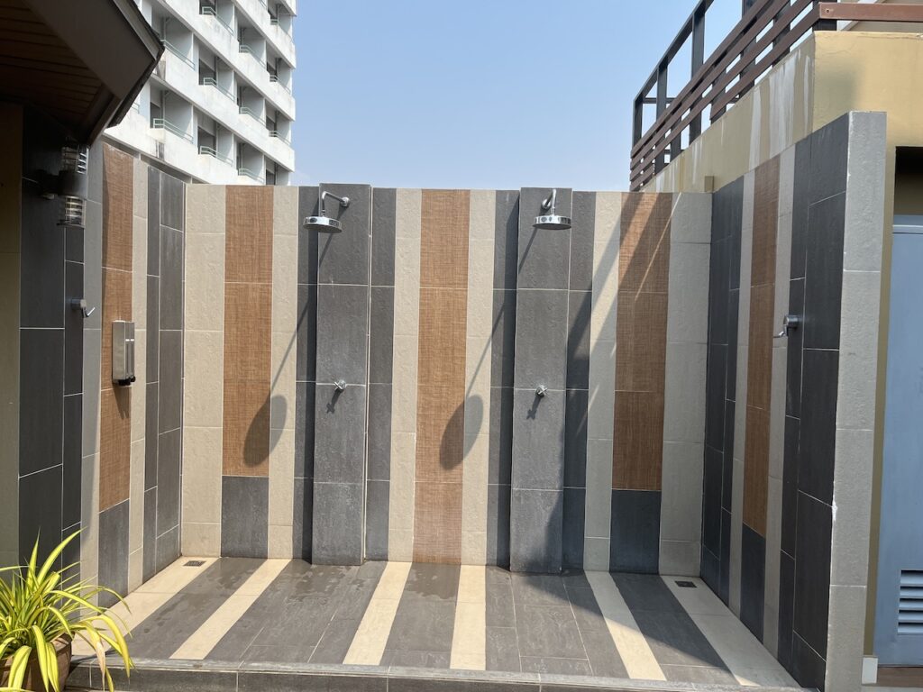 April Suites Pool Showers