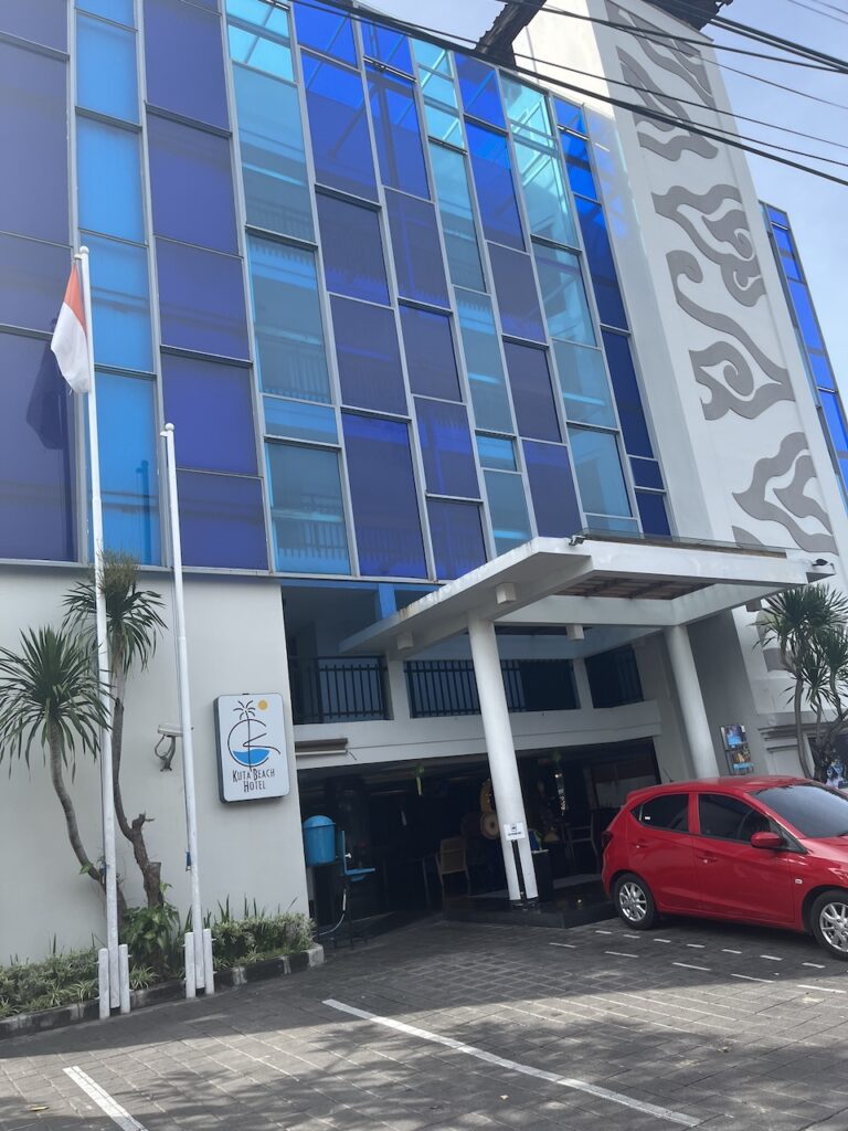 kuta beach hotel entrance