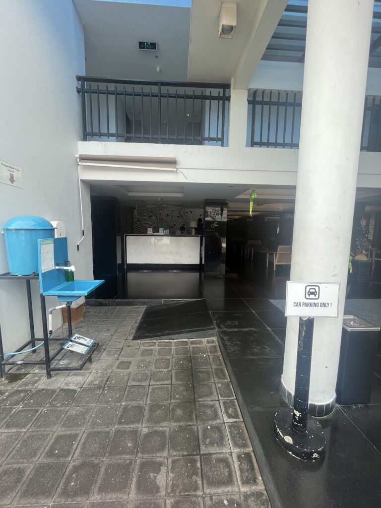 kuta beach hotel front desk