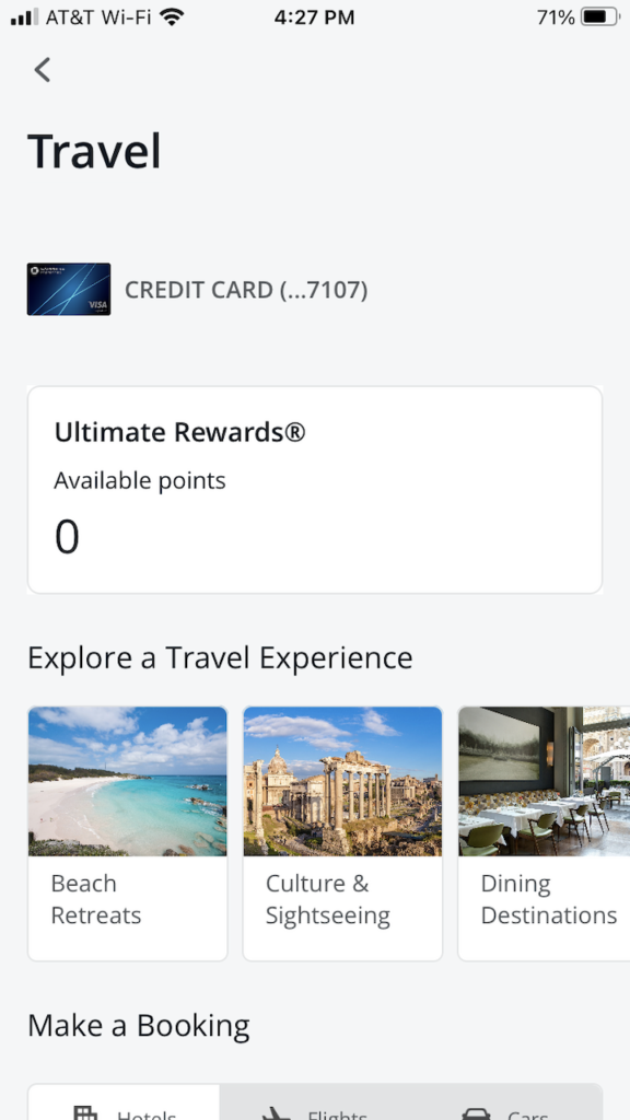 chase sapphire preferred travel portal