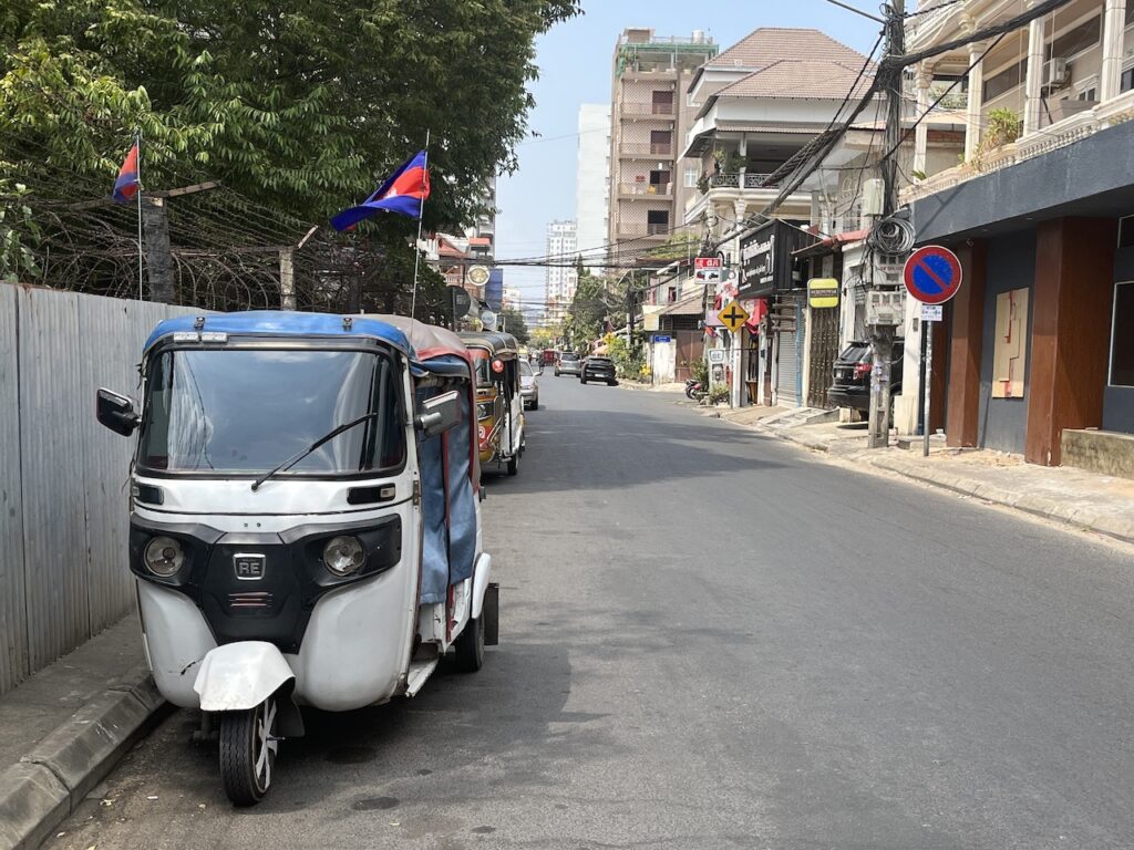 tuk tuk in Phnom Penh cambodia