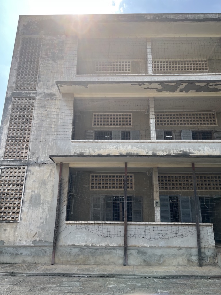 Images of the Tuol Sleng genocide museum in Phnom Penh Cambodia