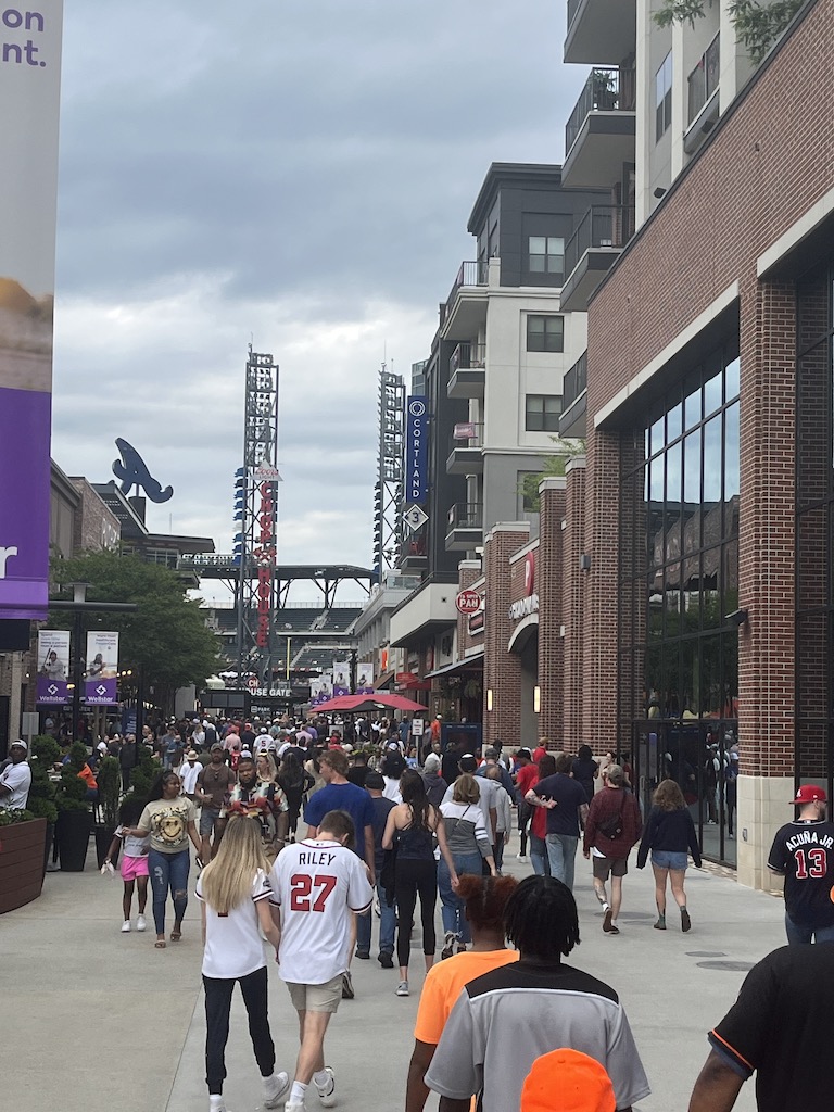 crowds at truist park
