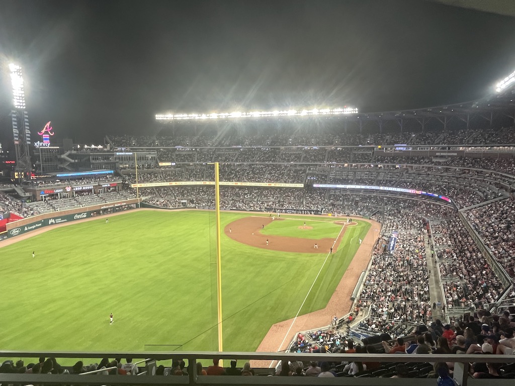 foul pole at truist park
