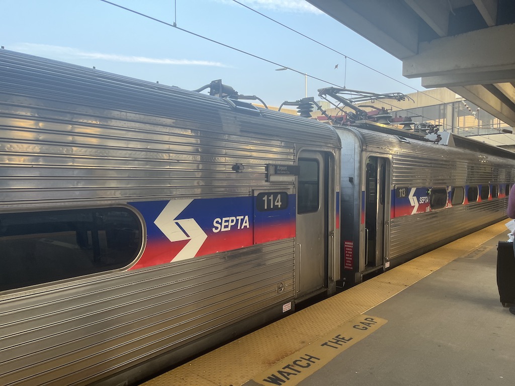 train from the airport to the beach