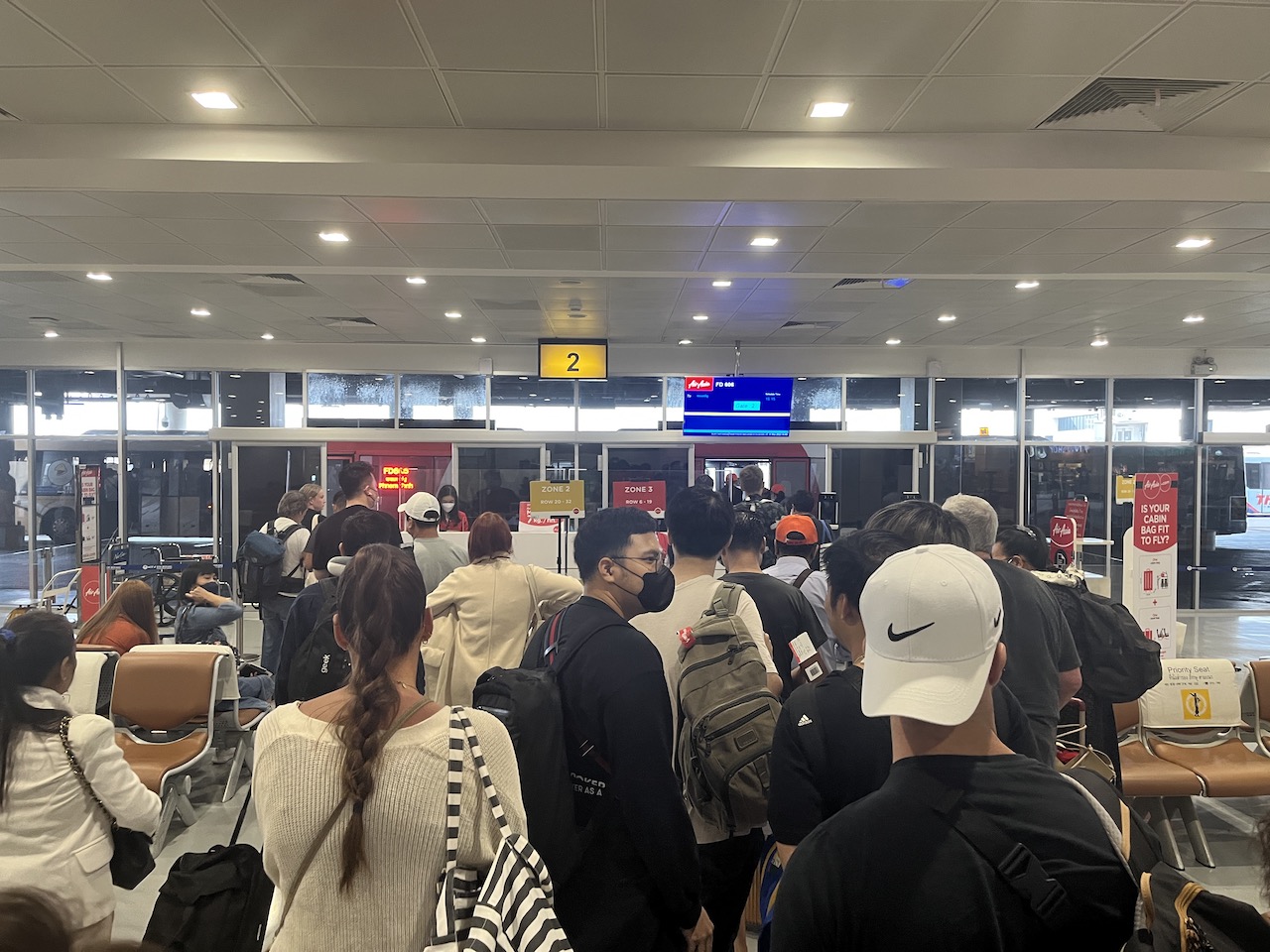 Asian Discount Airlines at the airport