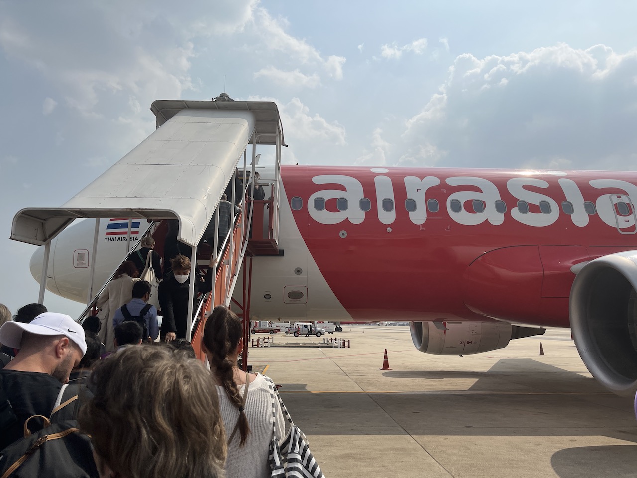boarding Asian Discount Airlines