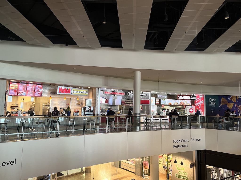 Fashion show mall food court