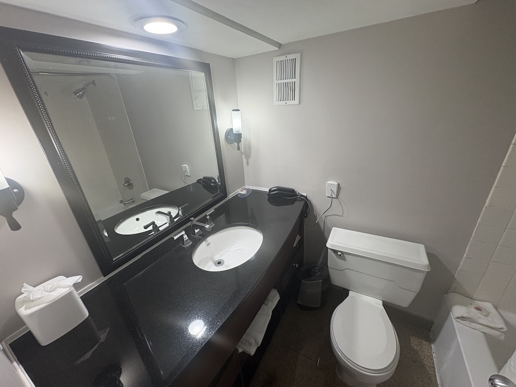 cramped bathroom
